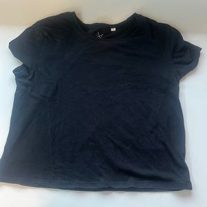 Pacsun Basic Slightly Cropped Black Tee